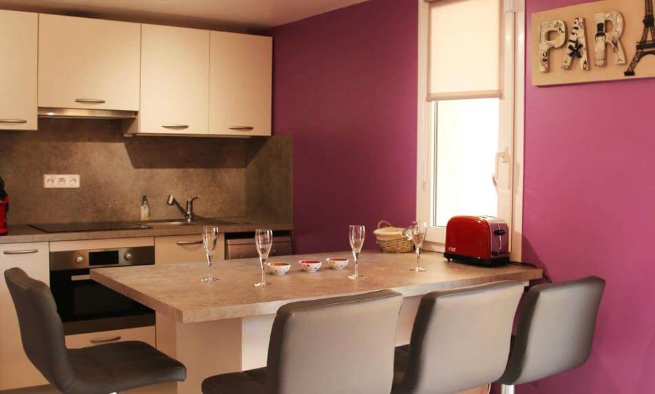 Küche 2-Zimmer Villa Residenz Cap Sauvage : FKK-Villenvermietung in Cap d'Agde
